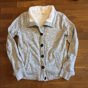 Hollister Sherpa Lined Sweater | Size: L